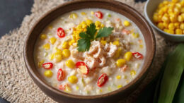 crab and corn porridge