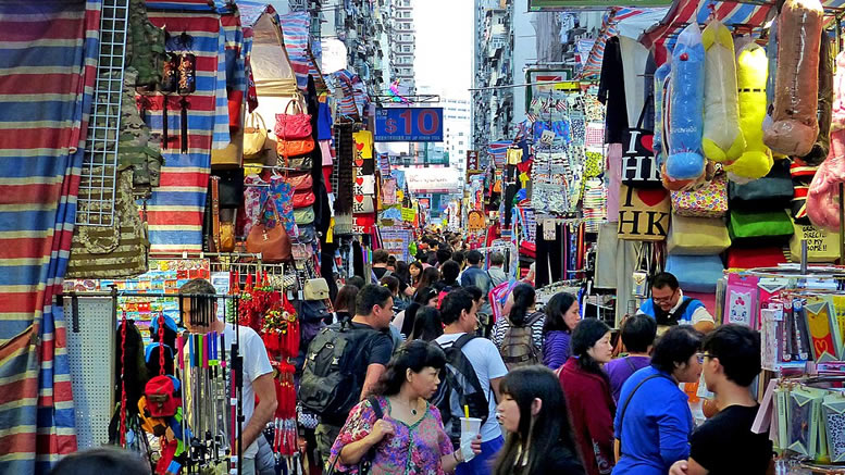 Hong Kong street market