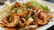 Korean squid with vinegar_and soy sauce