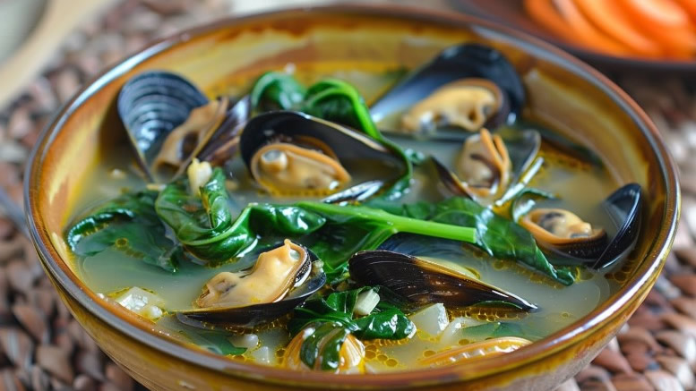 mussel soup tinolang tahong