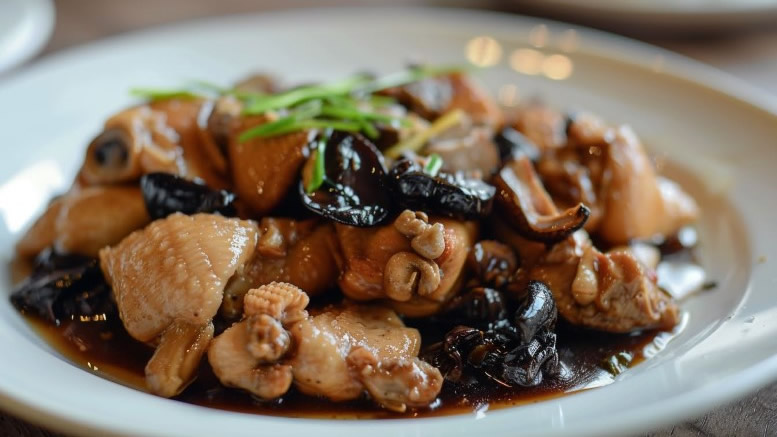 Taiwanese chicken with black fungus