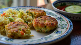 thai rice and zucchini patties